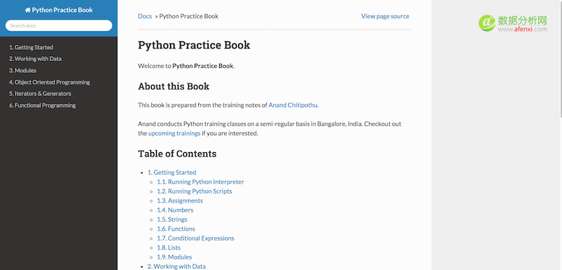 19个学习Python编程的资源-数据分析网
