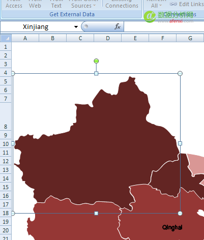 用Excel做出强大漂亮的数据地图-数据分析网